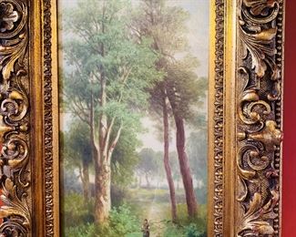 purchased from the W T. Burger Compay--an original oil on canvas signed with the initials W C K K