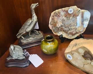 two Chilmark pewter ducks