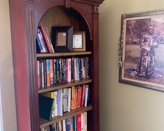 solid wooden bookcase