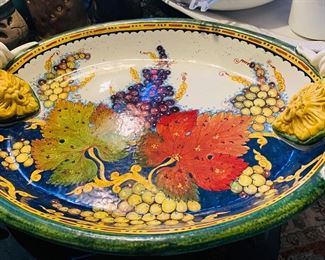 Leona Italian potters platter with handles “Settembre”