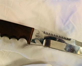 P Lepe eight inch blade knife—new