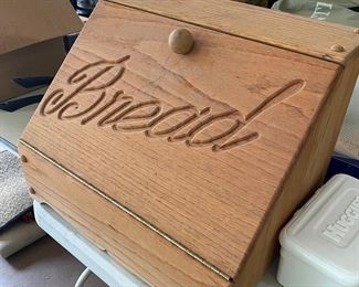 Wooden hand crafted Bread Box