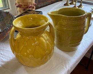 Yellow Shawnee pitcher