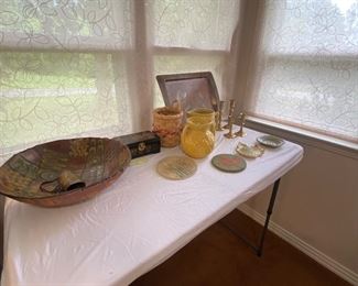 Bowl and other collectibles
