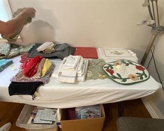 Collection of placemats and cloth napkins