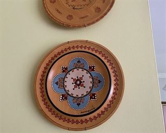 More handcrafted wooden plates