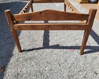 Antique rope Twin to 3/4 bed