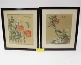 14: Pair Asian Still Life Prints