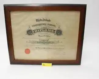 16: Rhode Island Commercial School Diploma