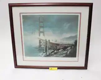 28: Signed Gateway Bridge Lithograph