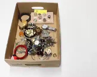 37: Box of Costume Jewelry