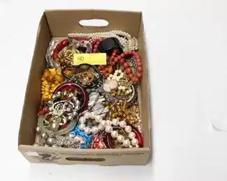 40: Box of Costume Jewelry