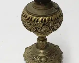 46: Brass Kerosene Lamp