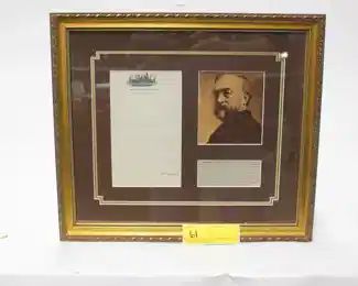 61: 1901 Samuel Piermont Langley Signed Letter