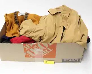 75: Box of Women's Coats & Sweaters