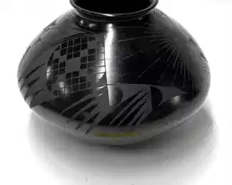 93: American Southwestern Black ware Pot