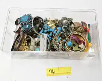 96: Box of Costume Jewelry