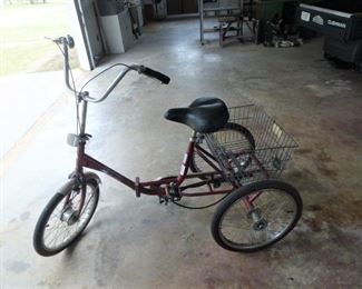 •	Trifecta Workman Cycle Folding 3-Wheeler