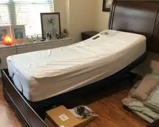 Serta adjustable twin mattress and king size bed frame