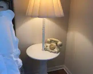 Side table + lamp combo