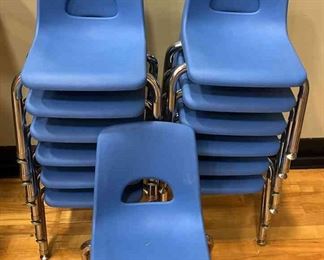 Blue Childrens Chairs For Daycare Or School 13 chairs