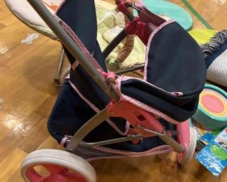 Doll Stroller Baby Bouncer Seat With Other Assorted Items