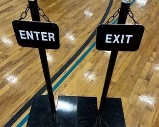 Enter Exit Signs 
