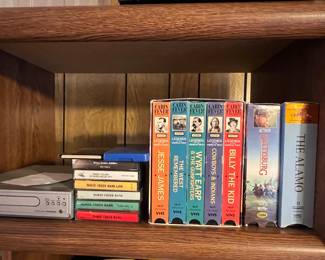 VHS movies and books