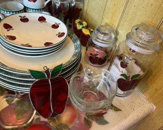 Apple dishes, home decor