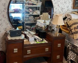 antique dresser with mirror