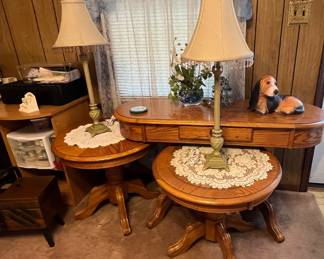 Oak tables - each priced separately -