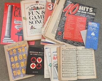 Sheet music and music books