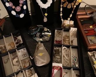 Necklaces, bracelets, sets, pins