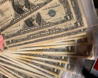 $1 Silver certificates and $2 bills!