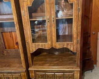 #6		"Curio cabinet w/ 4 doors and 4 shelves and 1 drawer. 30""17.5x70.5"""	($ 50.00)