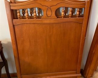 #10		"Vintage carved wood Little Folks Furniture ""McGraw-Edison""  baby crib end boards. 30""x45"""	($ 25.00)