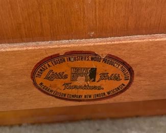 #10		"Vintage carved wood Little Folks Furniture ""McGraw-Edison""  baby crib end boards. 30""x45"""	($ 25.00)