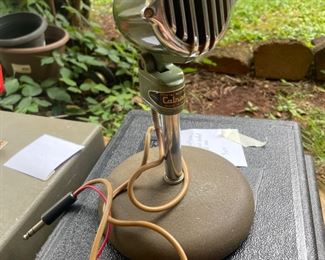 #58		Tabletop Vintage Colrad Crystal Microphone - Made in Japan	($ 35.00)