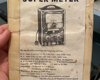 #76		Rare Simpson 270 Series 3 Volt-OHM-Milliammetere	($ 65.00)	