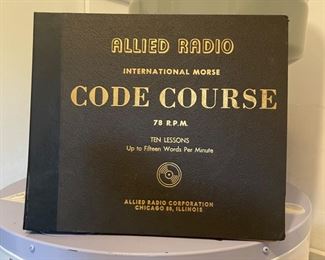 #75		Allied Radio - International Morse Code Course: 10 Lessons. Chicago Illinois	($ 20.00)																							