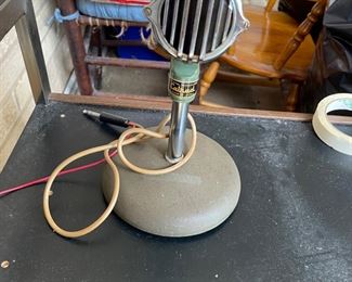 #58		Tabletop Vintage Colrad Crystal Microphone - Made in Japan	($ 35.00)	