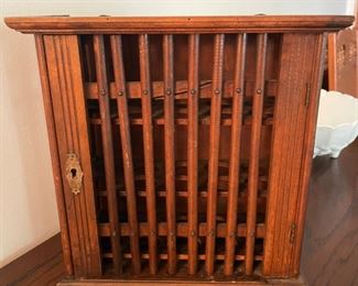 #61	AW	Vintage German Wooden Egg House - Wall Storage	($ 42.00)																							