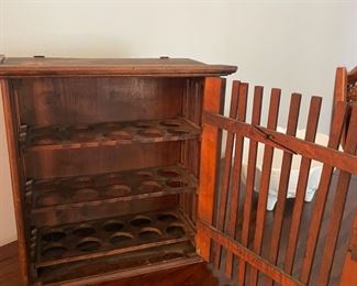 #61	AW	Vintage German Wooden Egg House - Wall Storage	($ 42.00)																							
