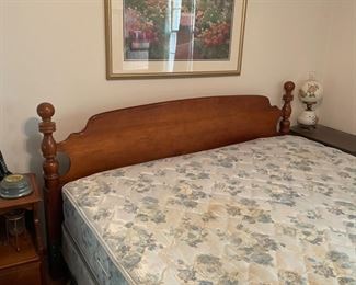 #80		Maple King Size Bed Frame (headboard and frame only)	($ 75.00)																							