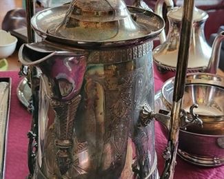 Large Silver plate coffee pot