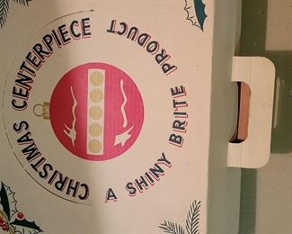 Shiny Brite ornament centerpiece in original box