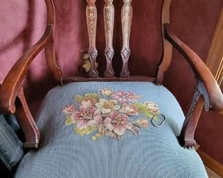 Nice chair with inlay