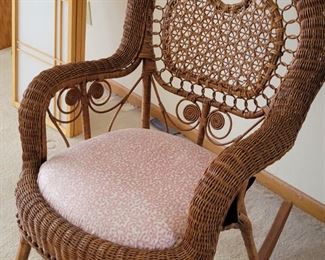 Wicker rocking chair