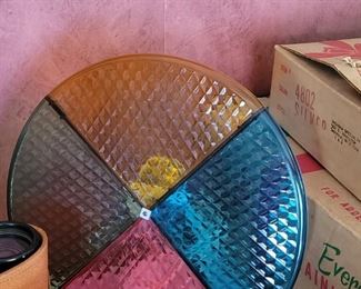 Aluminum Christmas Tree with color wheel