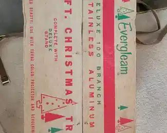 RARE 7' GOLD ALUMINUM TREE